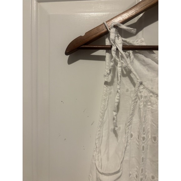 NAOO Nation AK Outfits White Eyelet Layered Maxi Boho‎ Peasant Dress Medium - Picture 6 of 9